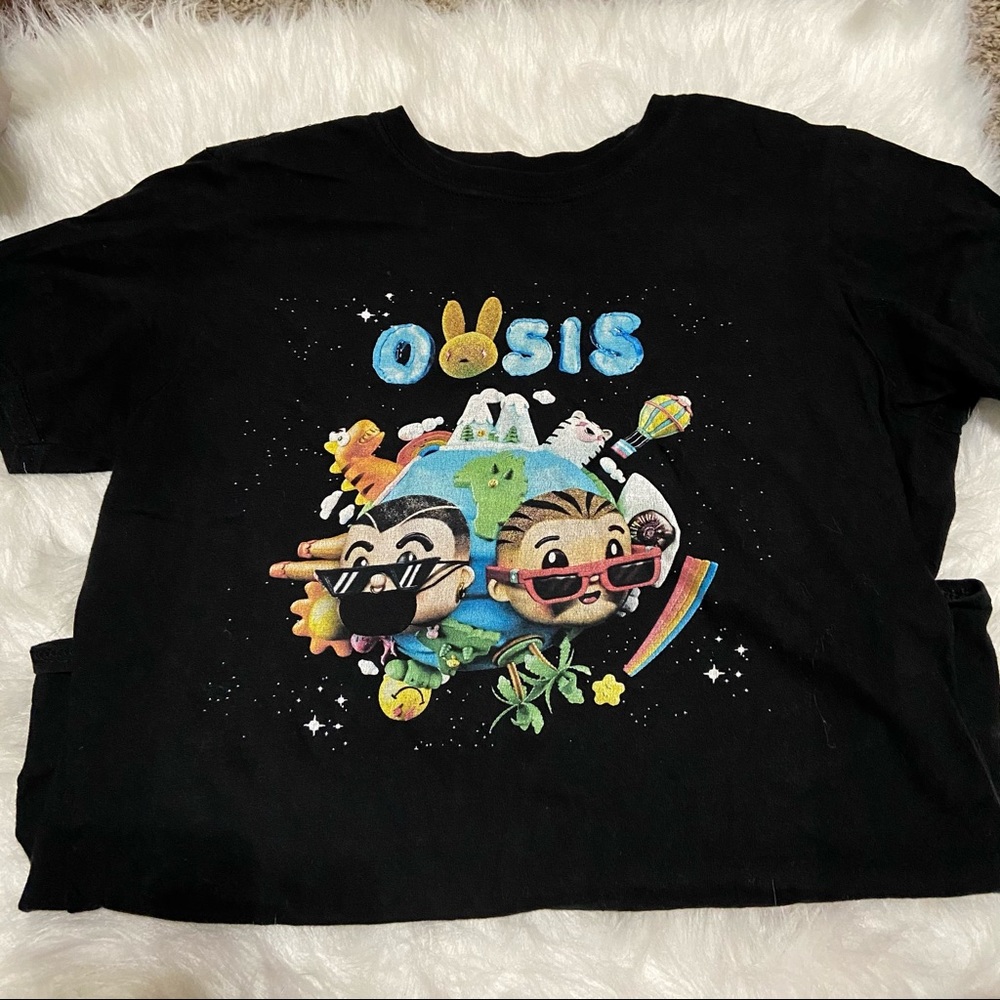 j balvin y bad bunny “oasis” tshirt